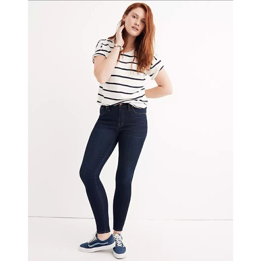 Madewell 9" High Rise Skinny Jeans Larkspur Womens Size 26
